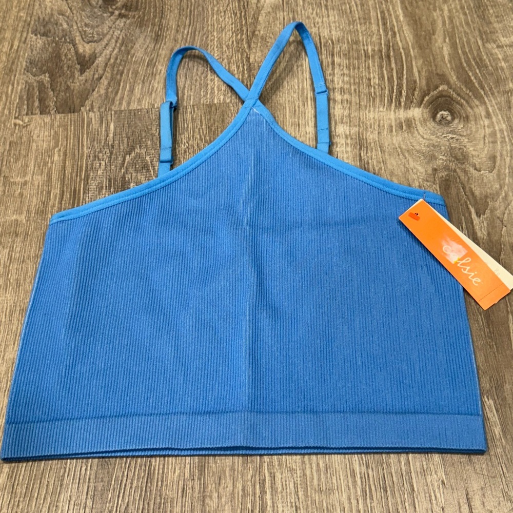 New Colsie Blue Spaghetti Strap Tank XS TS1
